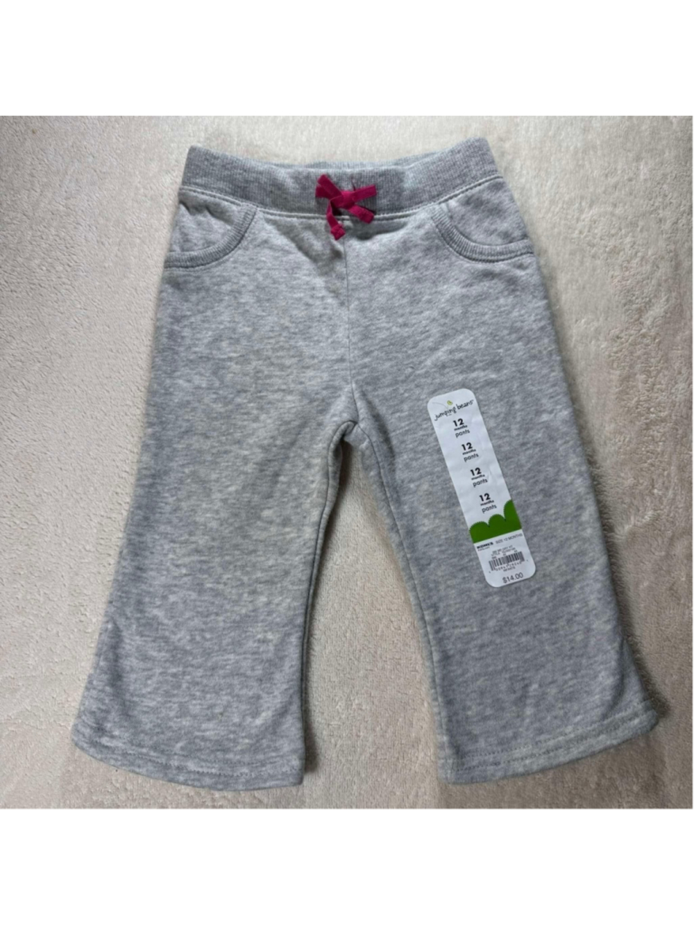 Girl Jumping Beans Pants 12M Gray